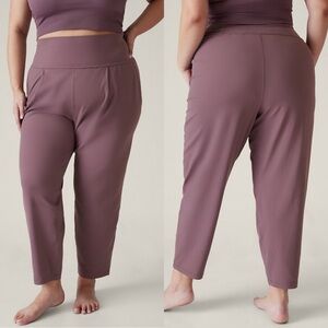 Athleta Elation High Rise Pants Damask Mauve